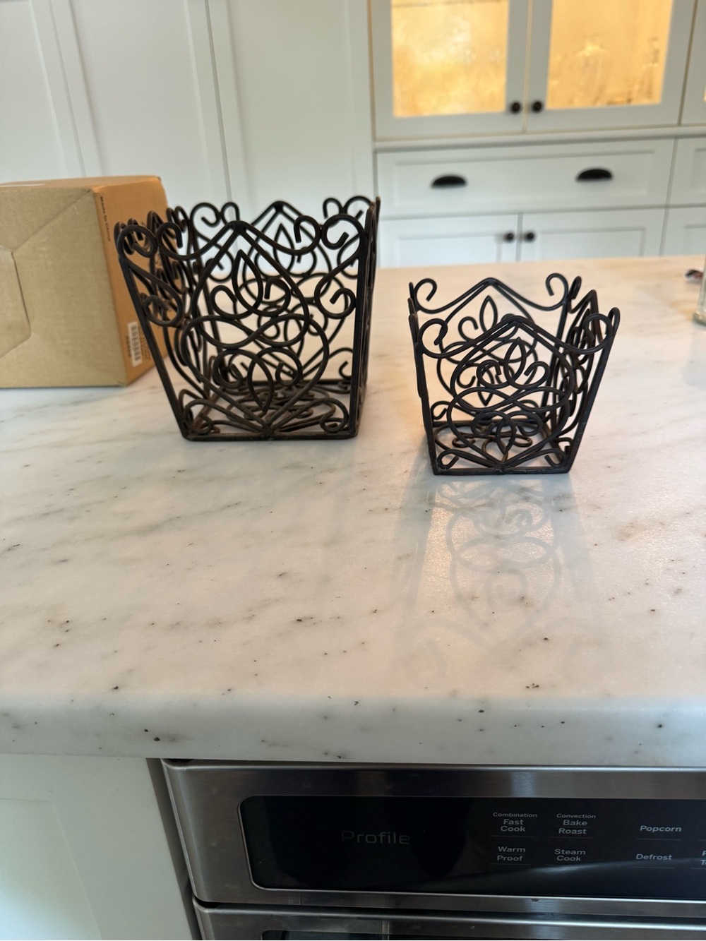 Southern Living Black Scrollwork Metal Nesting Holders